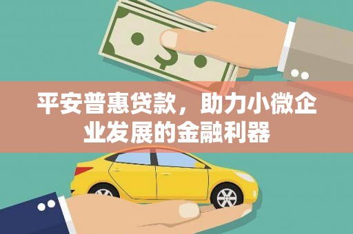 潮安平安普惠贷款，助力小微企业发展的金融利器